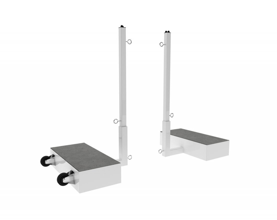 Стойки универсальные для бадминтона/тенниса мобильные