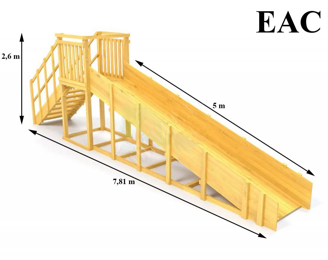 Зимняя горка TORUDA Север wood-2 (скат 5 м)